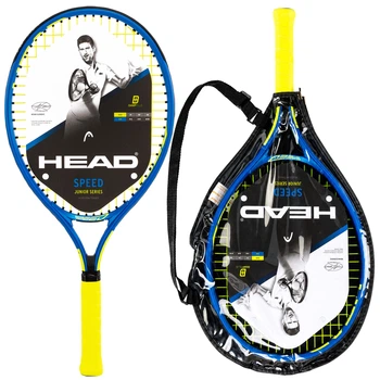 Ракетка для большого тенниса детская HEAD Speed Junior 230344-SC07 8-10лет 25" (графит, 25 дюймов, вес 240гр, синий)