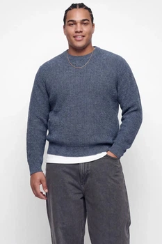 В'язаний пуловер Fusion Knit Label Jack&Jones сірий 6XL (300521-gray-13524)