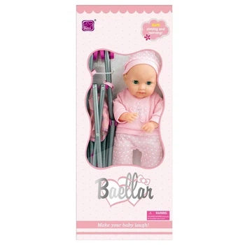 Игровой набор Пупс с коляской BAELLAR 35 см (арт. 15999)