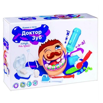 Набор для детской лепки CLAY ANYWAY Доктор Зуб TY4450 стоматолог с бормашиной
