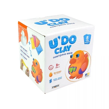 Набор для творчества Strateg Каченок U'DO Clay 30749 масса для лепки с фигуркой