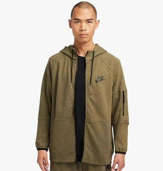 Кофта мужская Nike Tech Fleece Lightweight Full-Zip Hoodie Olive XS Оливковый DD5284-222
