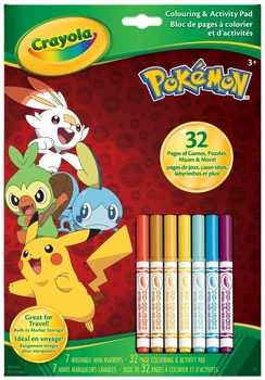 Kolorowanka Crayola Pokemon 32 strony i 7 flamastrów (71662027469)