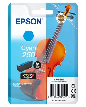 Wkład atramentowy Epson 250 Violin Claria Photo HD cyan (C13T16N24010)
