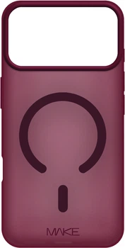 Чохол для смартфона Apple iPhone 18 Pro Max/17 Pro Max MAKE Aura Magnet Burgundy (MCLAM-AI18PM/17PMRD)