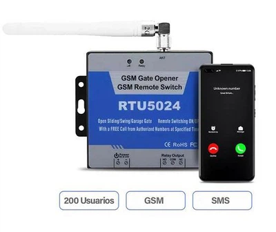 GSM-модуль универсальное реле RTU 5024 для управления автоматическими воротами и шлагбаумами удаленно по звонку (на 200 номеров)