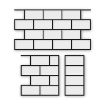 Многоразовый трафарет 85×45 см + 2 откоса, 5 мм — под брусчатку Клинкерная брусчатка 200×100 мм, мощение и бетон