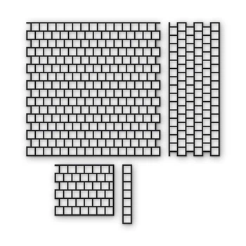 Многоразовый трафарет 97×97 + 97×37 см + 2 откоса, 3 мм — под плитку Миниквадрат 50×50 мм, декоративная штукатурка стен