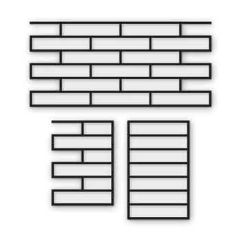 Многоразовый трафарет 79×37 см + 2 откоса, 3 мм — под плитку Arrow / узкая стрелка 50×250 мм, декоративная штукатурка стен