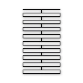 Многоразовый трафарет 53×91 см, 5 мм — под кирпич Roman Ecru 510×40 мм, кладка ложковая 1/2, декоративная штукатурка стен