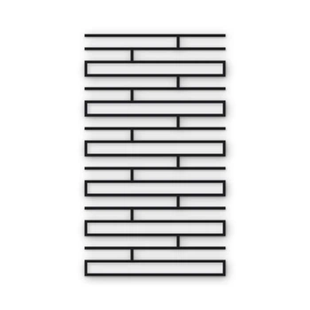 Многоразовый трафарет 53×91 см, 5 мм — под кирпич Roman Ecru 510×40 мм, кладка со смещением 1/3, декоративная штукатурка стен