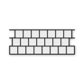 Многоразовый трафарет 89×34 см, 5 мм — под плитку Квадрат 100 100×100 мм, кладка со смещением 1/3, декоративная штукатурка стен