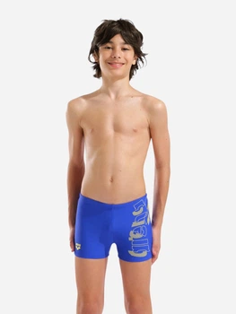 Детские плавки-шорты для мальчика Arena Tales Swim Short 009087-802 128 см Синий/Желтый (3468337784395)