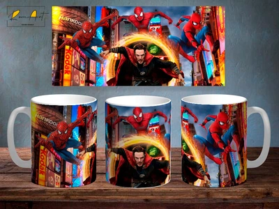 Чашка с принтом «Spiderman 20» Біла 330 мл