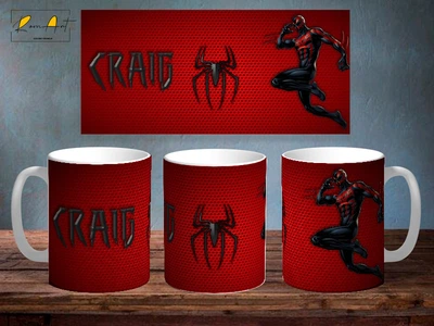 Чашка с принтом «Spiderman» Біла 330 мл