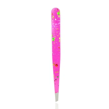 Пінцет скошений Christian CTW-121 Pink