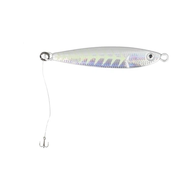 Пилькер Golden Catch BLAZE 208 Glow 7g с поводком и тройником для ловли саргана, ставриды, луфаря, жереха, судака