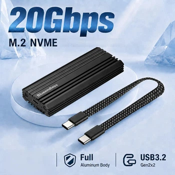 Внешний карман Blueendless M6NA для NVMe (PCIe) M2 SSD USB 3.2 Gen 2x2 Type-C