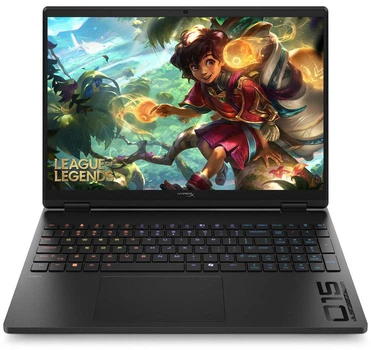 Ноутбук HYPERX Omen 15-GB0102NWX (E14Q2EA), AMD Ryzen 9 8940HX / 15.3″ / 180 Гц / RAM 16 ГБ DDR5 / SSD 512 ГБ / AMD Radeon 610M + RTX 5070 / Windows 11 Home / Чорний