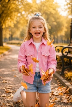 Сорочка для дівчинки «Sparkle жатка» Kiddo Рожевий розмір 140 (KIDDO-18EB45AB9AD44CDA94B46D62E0438672)
