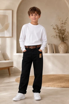 Джинсы Classic Black Kiddo черный 140 см