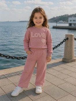 Костюм для девочки «Sweet Love» Kiddo розовый 92 см
