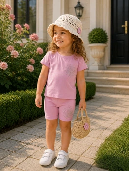 Костюм Lumi Kiddo пастельный розовый 98 см
