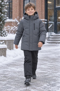 Куртка зимова «Winter Mood» Kiddo Графіт розмір 116 (KIDDO-50B7746C77964AE08C4AF6DF660890BF)
