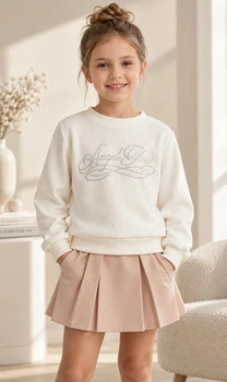 Кофтинка Angel Glow зі стразами Kiddo Молочний розмір 110 (KIDDO-E97E3DFF35014403A1038CA2AC23C25B)