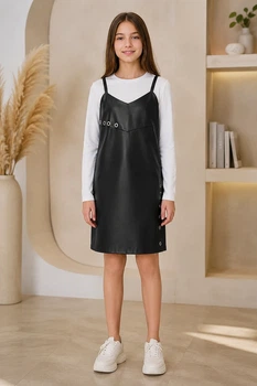 Сарафан Urban Leather Kiddo черный 158 см