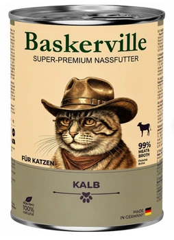 Консерва для кішок Baskerville (Баскервіль) з телятиною 400 (г)