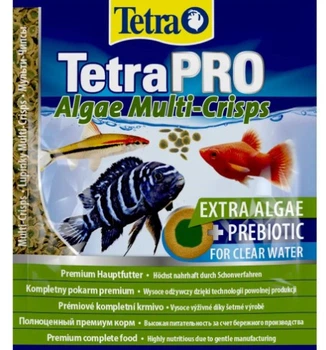 Сухой корм для аквариумных рыб (для травоядных рыб) Tetra в чипсах «TetraPro Algae» 12 г