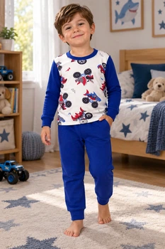 Пижама детская Boys Adventure Kiddo Акулы 98 см