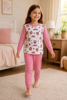 Пижама детская Pink Story Kiddo Собачки 128 см