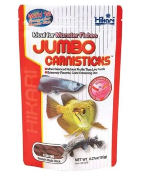 Корм для хищных рыб от 30 см HIKARI TROPICAL JUMBO CARNISTICKS (плавающие палочки 20 мм) - 182г
