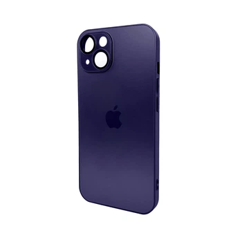 Чохол для смартфона AG Glass Matt Frame Color Logo for Apple iPhone 14 Deep Purple