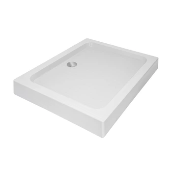 Душевой поддон KAPIELKA ST100x80х14 низкий, прямоугольный, диаметр слива 52 мм Lidz