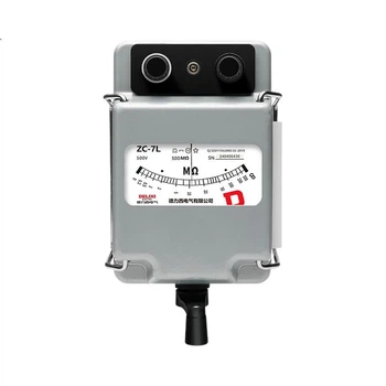 DELIXI ELECTRIC Мегаомметр з алюмінієвим корпусом, тестер опору ізоляції, ручний вимірювач опору для електриків [500 В/500 МОм]