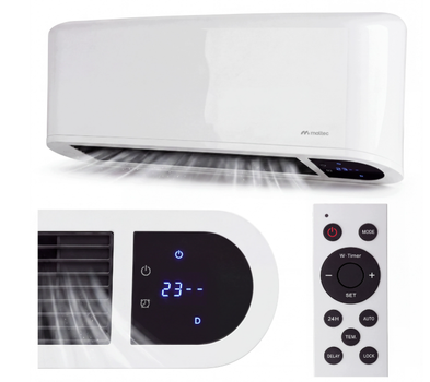 Тепловая воздушная завеса MalTec PT5000W-WH 115250 2000 Вт с пультом, PTC-нагревателем, таймером и LED-дисплеем