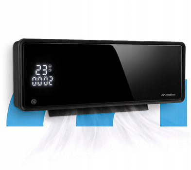 Тепловая воздушная завеса MalTec PT5800W-BL Wi-Fi 115251 2000 Вт с пультом, PTC-нагревателем, LED-дисплеем и таймером