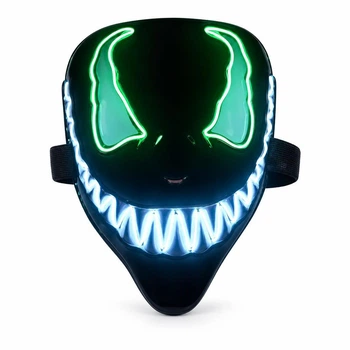 Неонова маска Веном. Led Halloween маска Venom