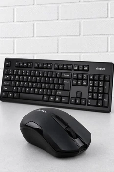 Бездротовий комплект A4Tech 3000N V-Track клавіатура + миша 2.4GHz USB Black (63932)
