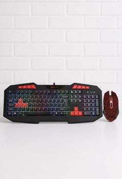 Ігровий комплект XTRIKE ME MK-503 клавіатура + миша USB з RGB-підсвіткою Black (45401)
