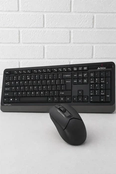 Бездротовий комплект A4Tech Fstyler FG1012S клавіатура + миша 2.4GHz Silent Click 1200 DPI Black (82228)