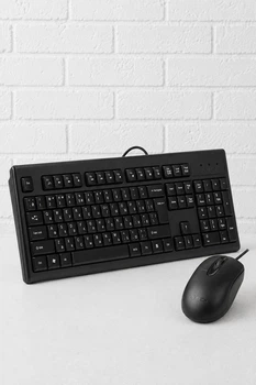 Дротовий комплект A4Tech KR-8372S клавіатура KR-83 + миша OP-720S USB Silent Click Black (82230)