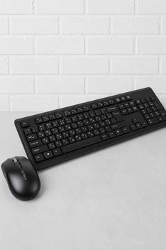 Бездротовий комплект A4Tech 4200N V-Track клавіатура + миша 2.4GHz USB Black (82225)