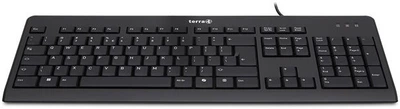 Klawiatura przewodowa Terra Keyboard 1500 Corded USB Black (2810745)