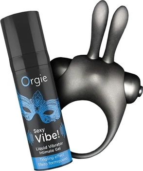 Набор Orgie Vibe Bunny Жидкий вибратор и эрекционное виброкольцо (5600742917823)