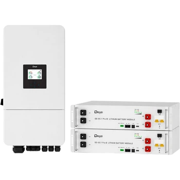 Система зберігання енергії Deye SUN-8K-SG05LP3-EU-SM2 8kW + 2 АКБ SE-G5.1 Pro-B 10.2 kWh (51.2V/100Ah/5120Wh) [159550]