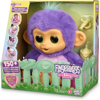 Интерактивная игрушка обезьянка Fingerlings Interactive Baby Monkey Sunny WowWee 3191